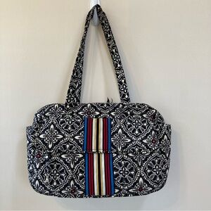 Vera Bradley Diaper Bag Lined Tote Barcelona Retired Pattern Zipper Closure